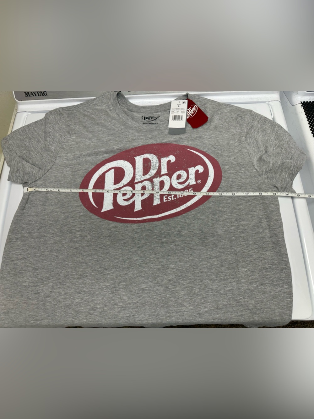 Dr Pepper  T shirt Size L NWT - Picture 5 of 6